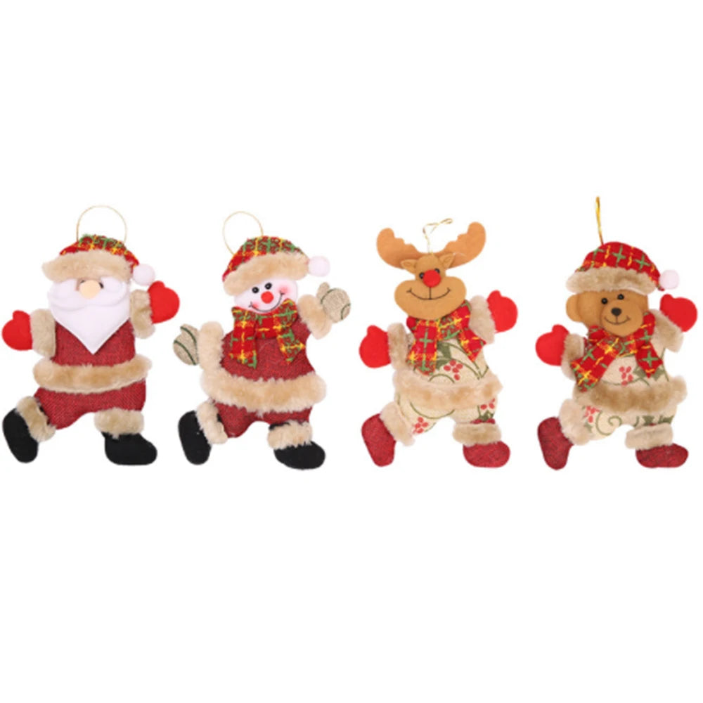 Christmas Ornaments DIY Xmas Gift Santa Claus Snowman Tree Pendant Doll Hang Decorations for HomeChristmas tree  Decorations