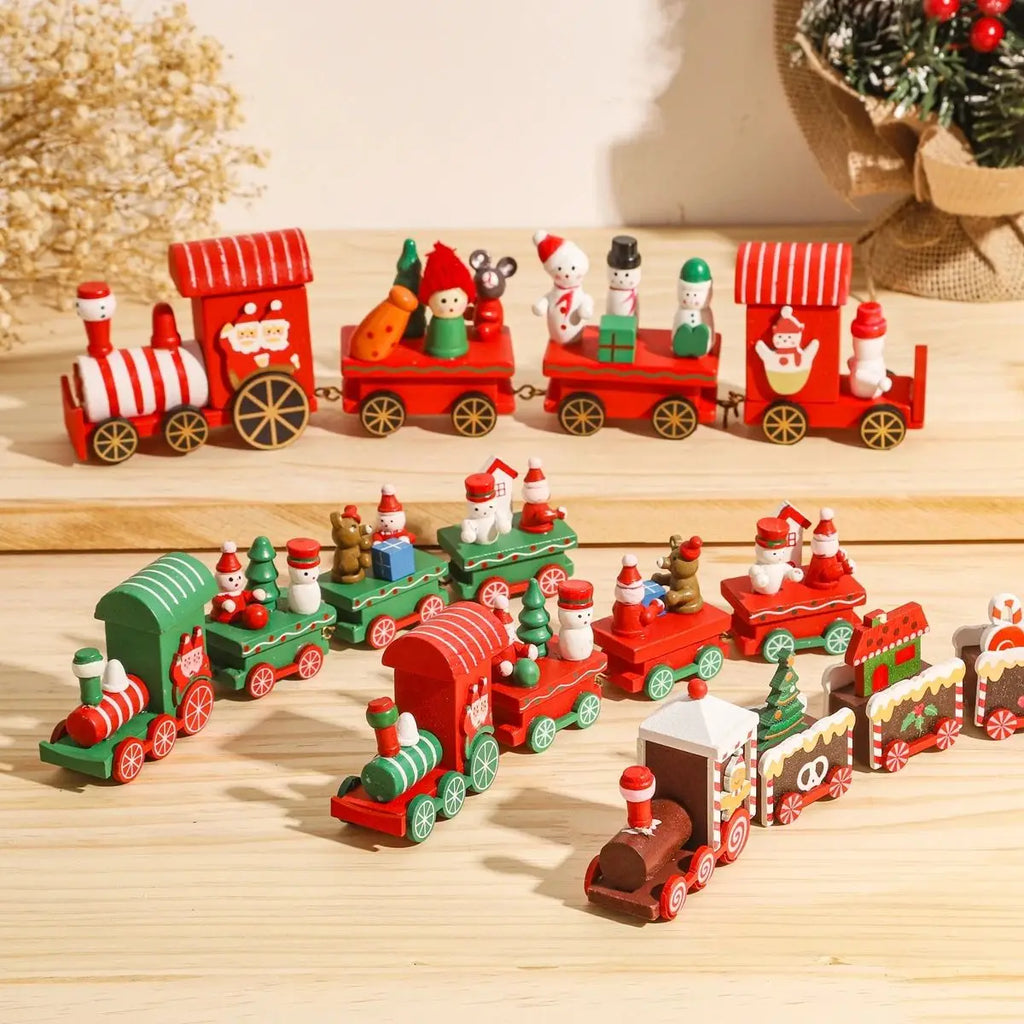 Christmas Train Merry Christmas Decorations For Home 2026 Cristmas Ornament Xmas Navidad Noel Gifts Happy New Year 2026 Gifts
