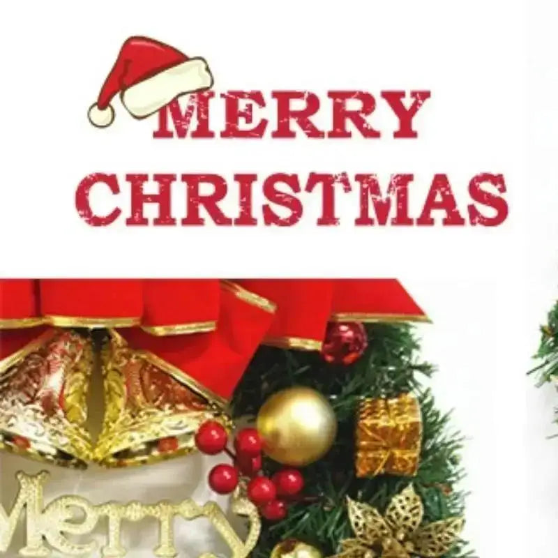 Christmas Decorations 45cm Christmas Wreath Artificial Wreath Door Hanging Window Props Background Christmas Tree Accessories