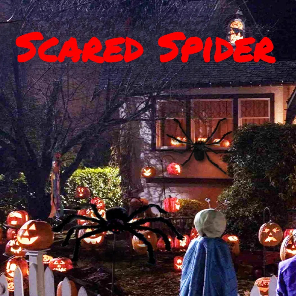 Giant Halloween Spider Indoor & Outdoor Yard, Porch Decor for Haunted House or Home, Party ,Halloween Decorations