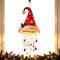 Christmas Santa Hat LED Hanging Light Warm Glowing Chandelier String Lights Xmas Ornament Home Stairway Holiday Party Decor New