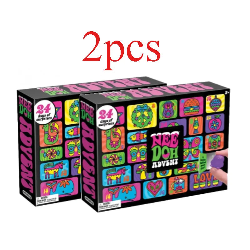 Christmas countdown calendar: 24-day surprise series, small tactile gift boxes suitable for children and adults,