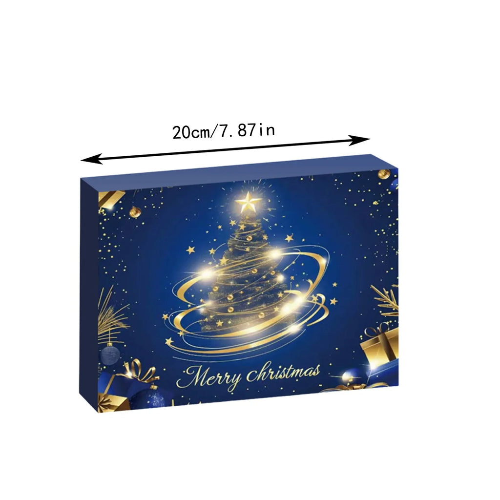 Christmas Countdown Calendar 24 Days Christmas Countdown Advent Calendar Necklace Bracelet Earrings Christmas Gifts