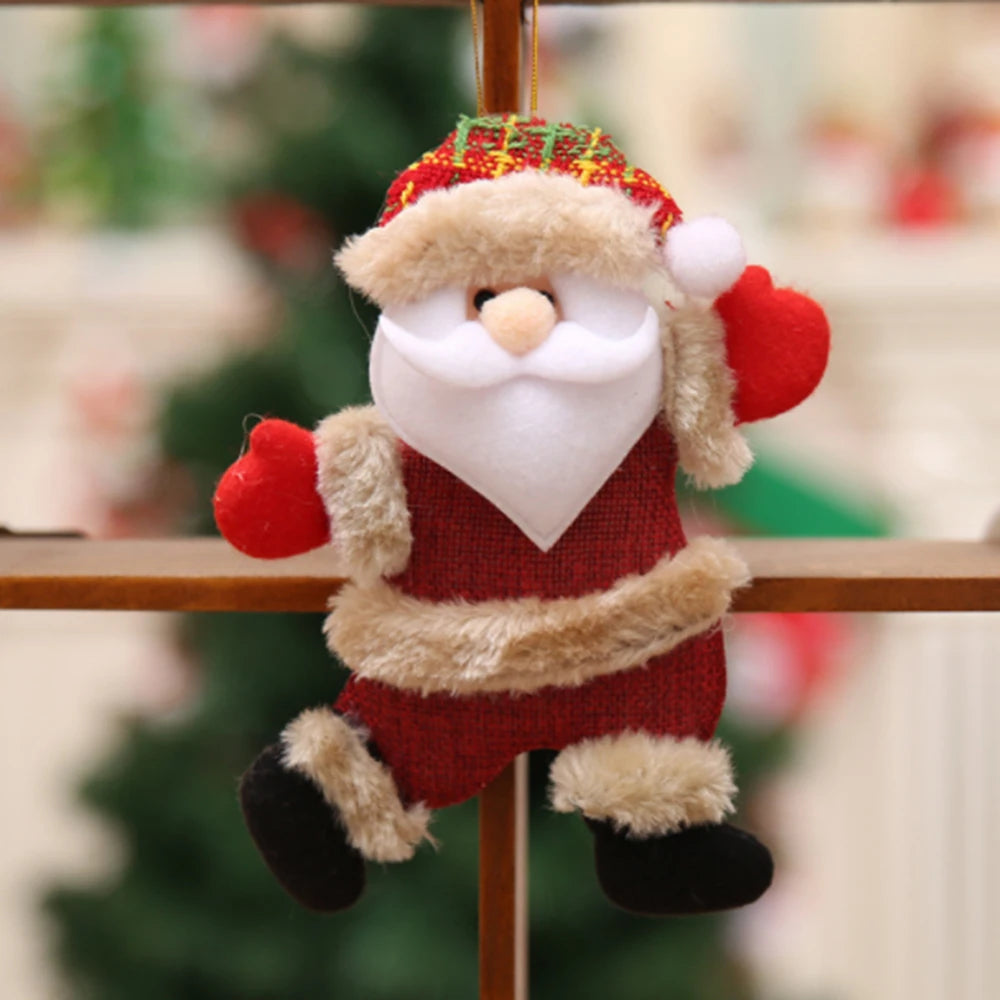 Christmas Ornaments DIY Xmas Gift Santa Claus Snowman Tree Pendant Doll Hang Decorations for HomeChristmas tree  Decorations
