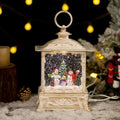 Christmas Music Box With Crystal Xmas Lights Ornaments Festive Decor For Home Party Tabletop Decoration Classic Christmas Gift