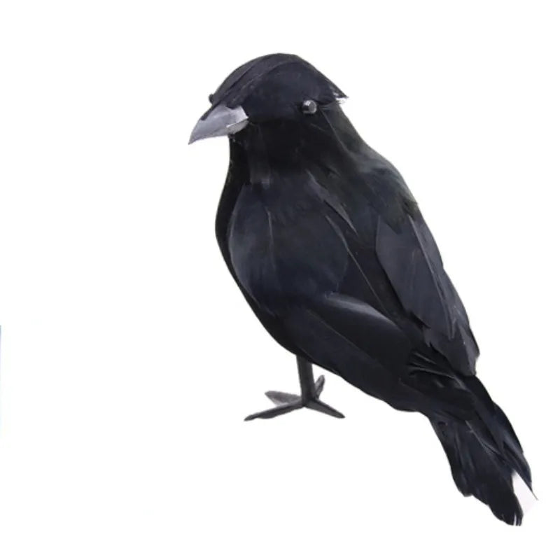 Realistic Artificial Crows Party Ornament Halloween Decorations 2023 Halloween Party Props Horror Crow Decoration 6pcs