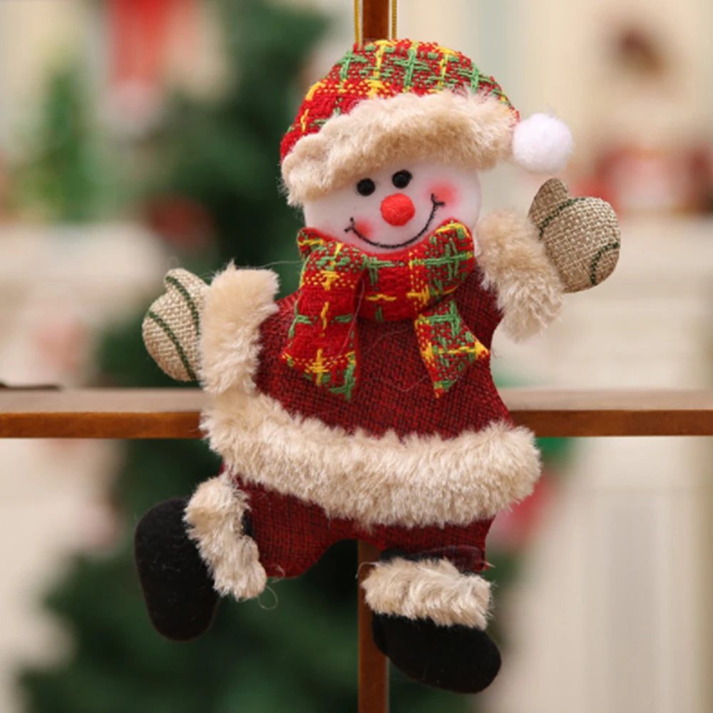 Christmas Ornaments DIY Xmas Gift Santa Claus Snowman Tree Pendant Doll Hang Decorations for HomeChristmas tree  Decorations